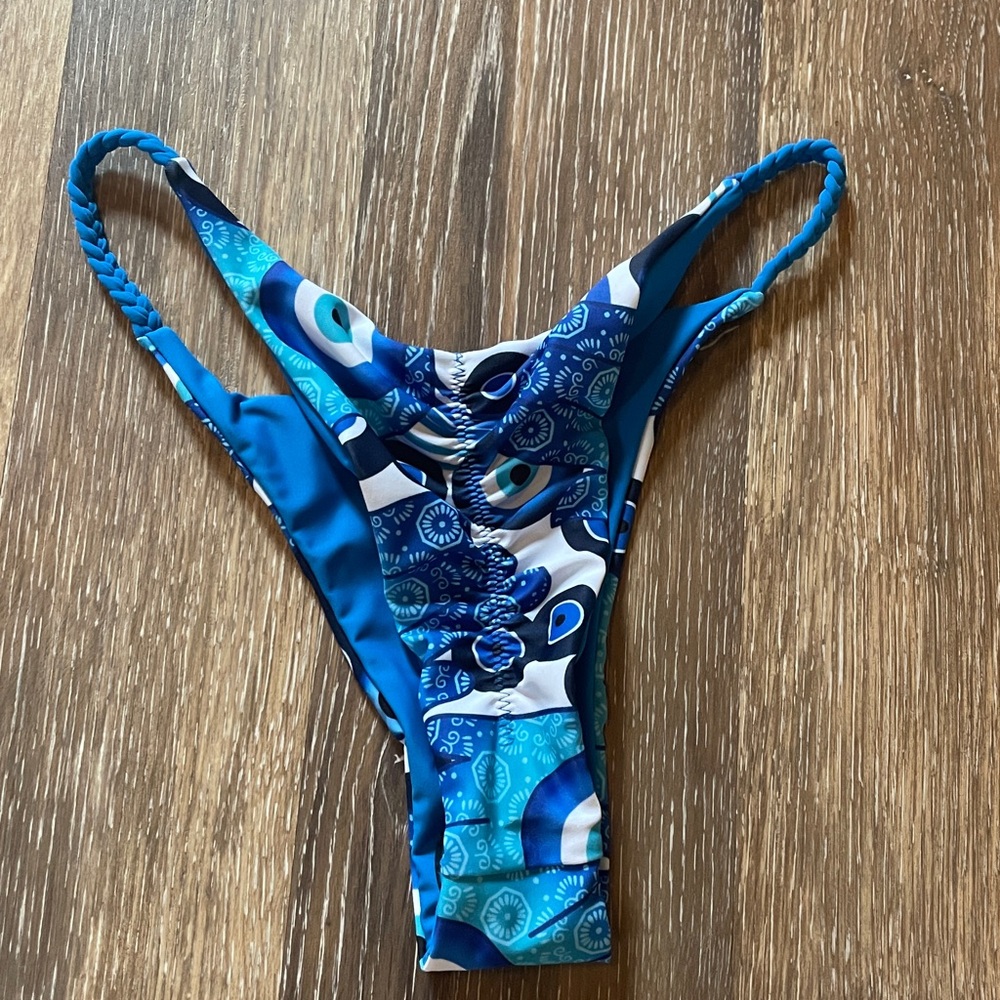 Blue Evil Eye Bikini Bottom NWOT - Picture 3 of 3